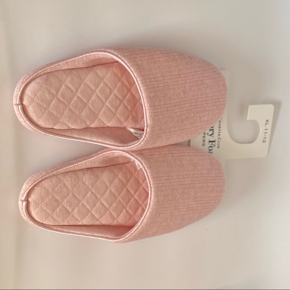 Charter Club Pointelle Closed-Toe Slippers X-Large - Picture 3 of 8